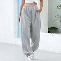 High Waist Casual Track Pants variant CJNSXZDD00974-Grey-XL|CJNSXZDD00974-Grey-XXL|CJNSXZDD00974-Grey-S|CJNSXZDD00974-Grey-L|CJNSXZDD00974-Grey-M
