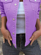 Button Front Closure Denim Jacket (30)