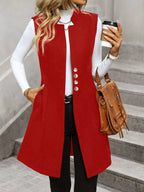Button-down Longline Vest Coat (5)