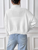 Bow Turtleneck Long Sleeve Sweater (13)