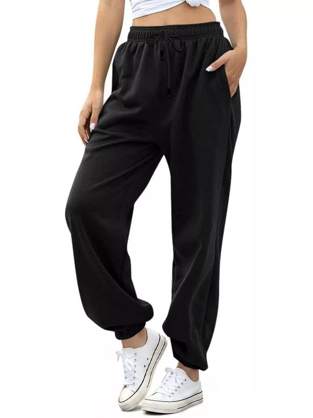 Loose Fit Drawstring Joggers (8)