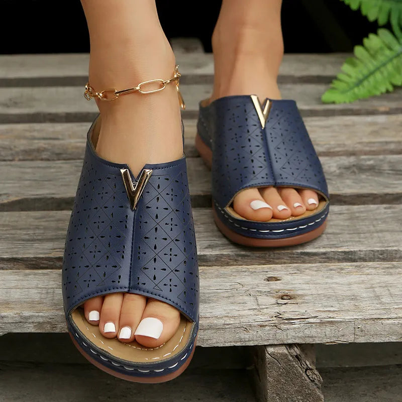 Open Toe Flats Sandals (5)