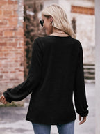 Round Neck Long Sleeve Casual T-shirt (15)