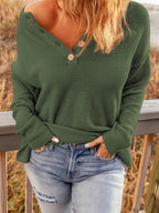 Button Detail Long Sleeve Knit Top (18)