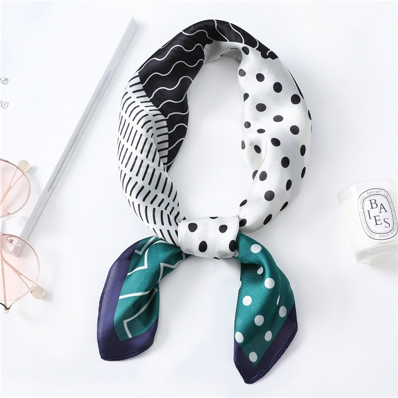 Geometric Polka Dot Scarf Professional photo 2