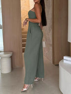 Smocked Strapless Wide-leg Jumpsuit (8)