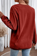 Ribbed Round Neck Drop Shoulder Sweatshirt (2)