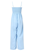 Smocked Spaghetti Strap Wide Leg Jumpsuit (15)
