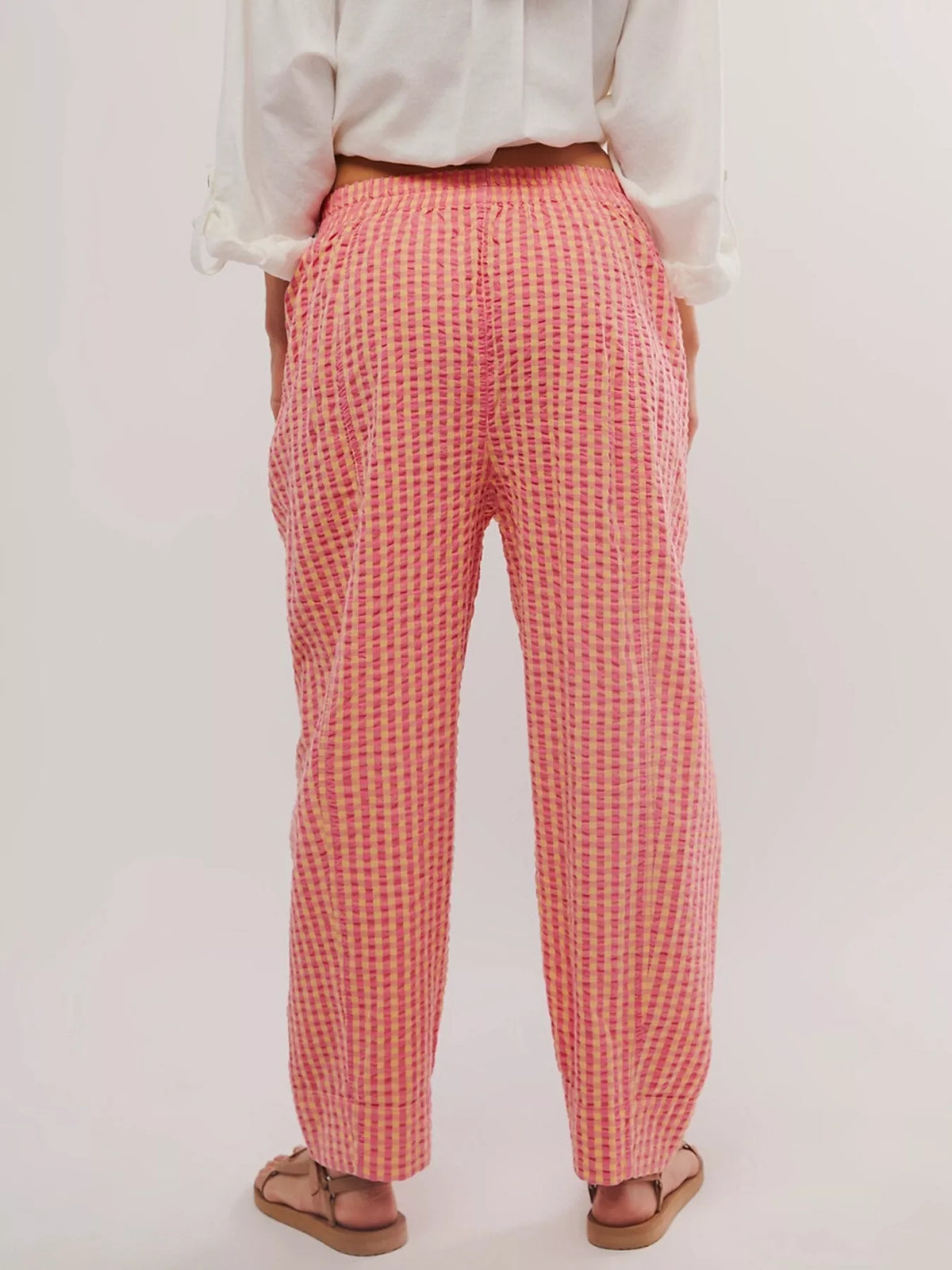 Gingham Relaxed Fit Pants (8)