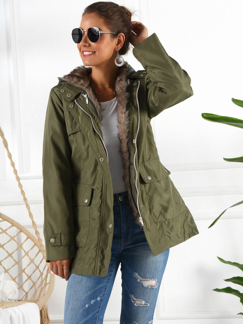 Full Size Hooded Jacket Detachable Liner (three-way Wear) (3)