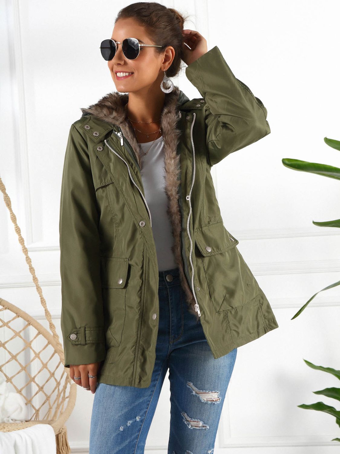 Full Size Hooded Jacket Detachable Liner (three-way Wear) (3)