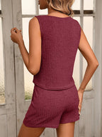 Ribbed Knit Tank Shorts Set (7)