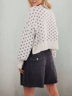 Ribbed Trim Dropped Shoulder Sweater (7)