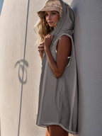 Half Zipped Hooded Sleeveless Romper (15)
