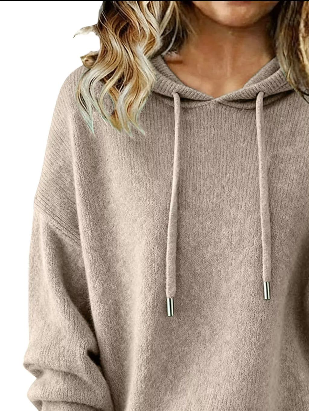 Drawstring Long Sleeve Hooded Sweater (14)
