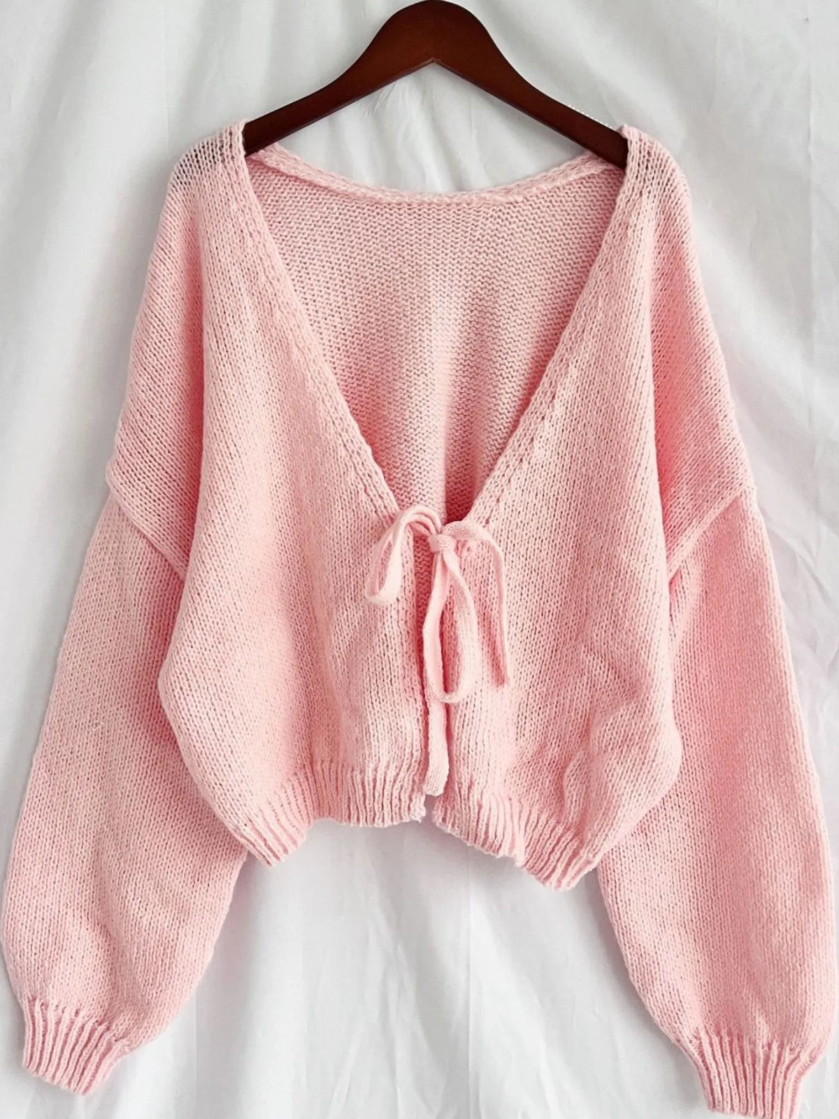 Tied Drop Shoulder Cardigan (17)
