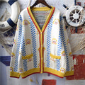 V-neck Sweater variant CJNSSYMY00495-White-One size