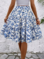 Floral Print Midi Skirt (17)
