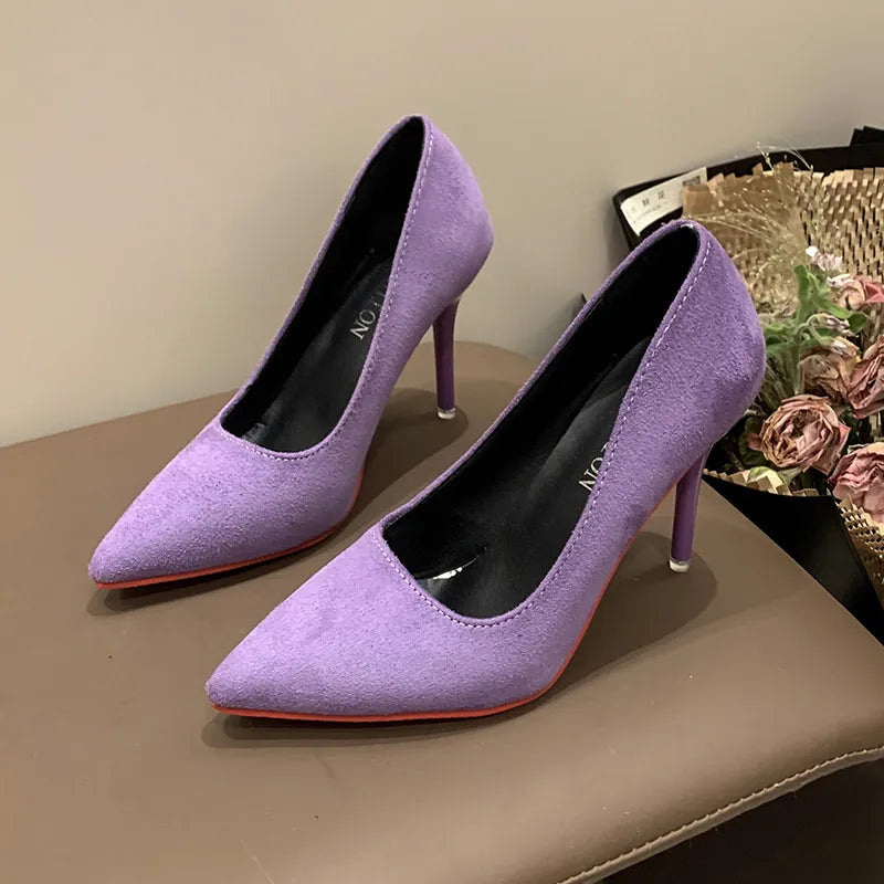 Point Toe Stiletto Pumps (5)