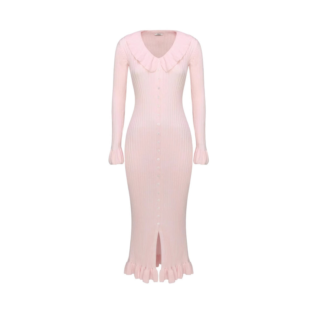 French Dress Sweet Ruffled Long Sleeve photo 5