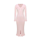 French Dress Sweet Ruffled Long Sleeve photo 5