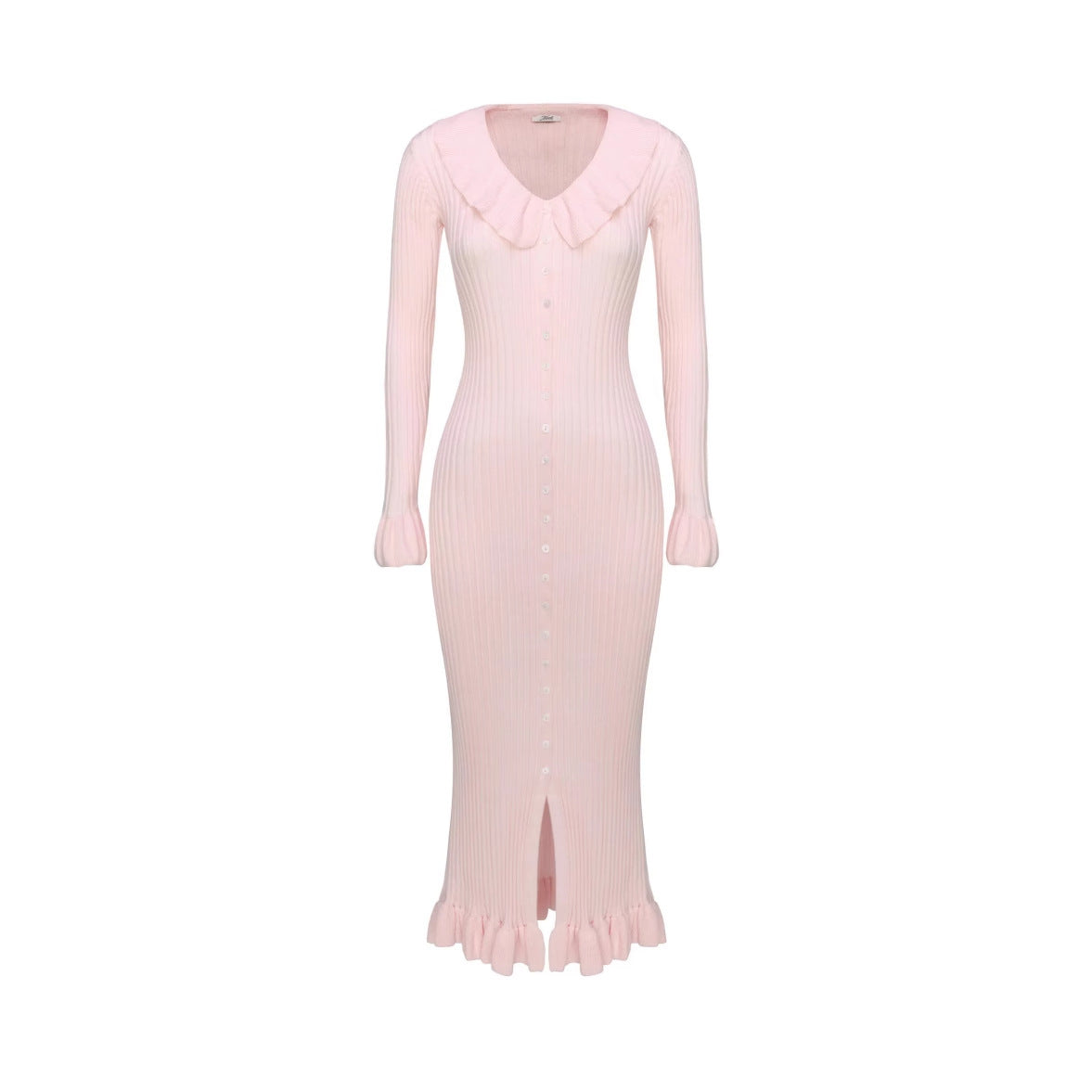 French Dress Sweet Ruffled Long Sleeve photo 5