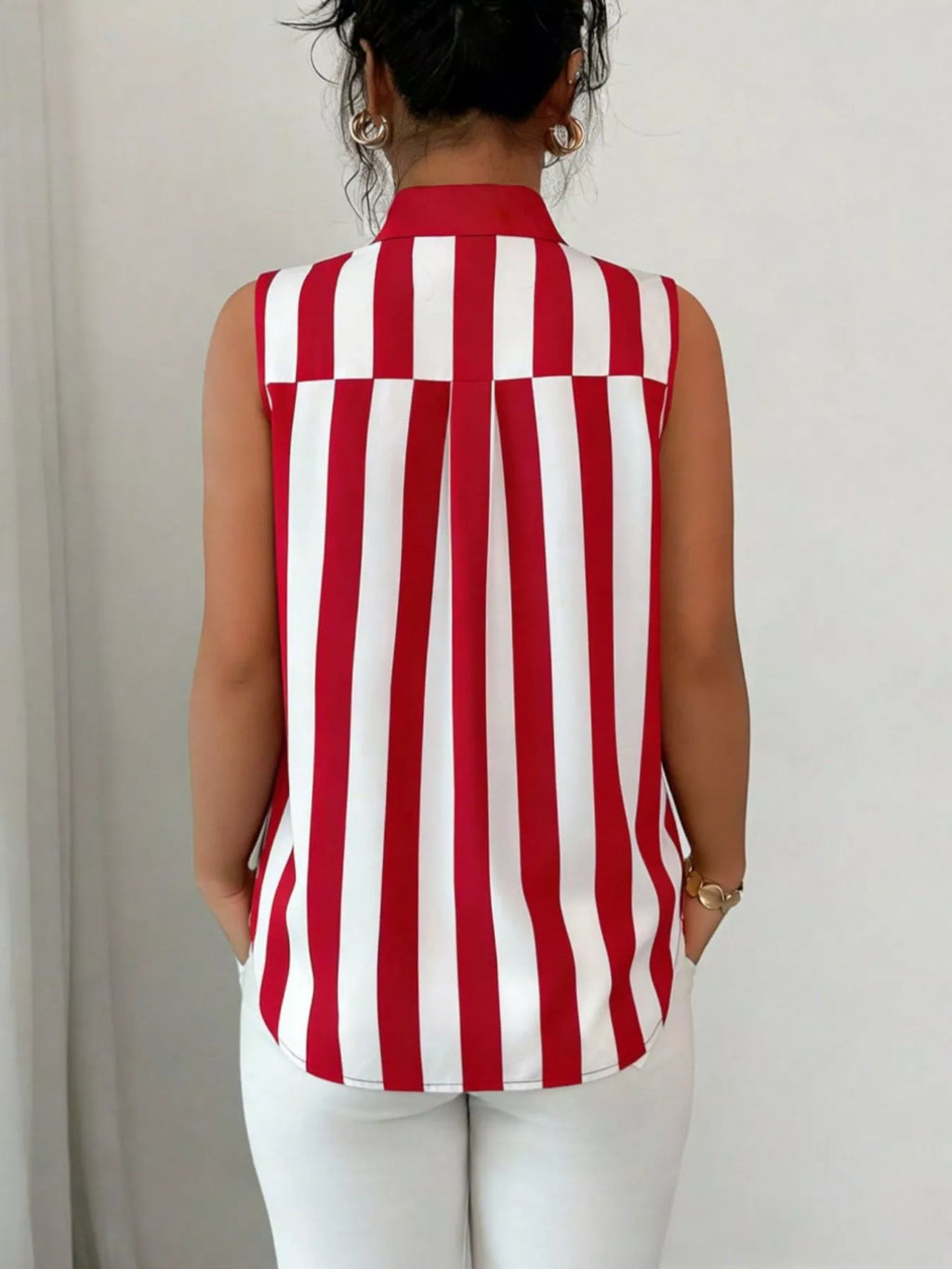 Button Up Sleeveless Shirt (15)