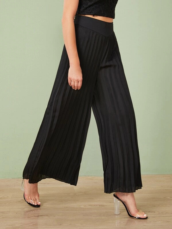 Pleated Wide-leg Pants photo 5
