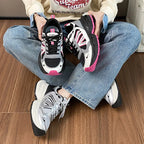 Lace-up Platform Athletic Shoes (4)