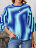 Striped Back Bow Tie T-shirt (26)