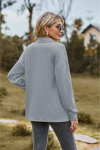 Collared Neck Long Sleeve Blouse (21)