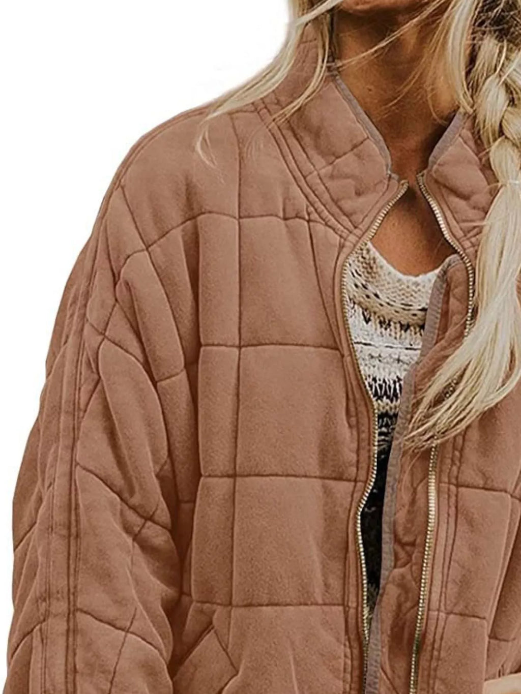 Quilted Zip Up Outerwear (23)