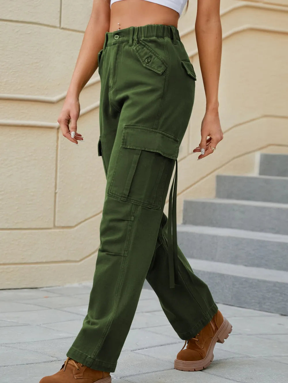 Mid-rise Waist Straight Jeans Pockets (10)