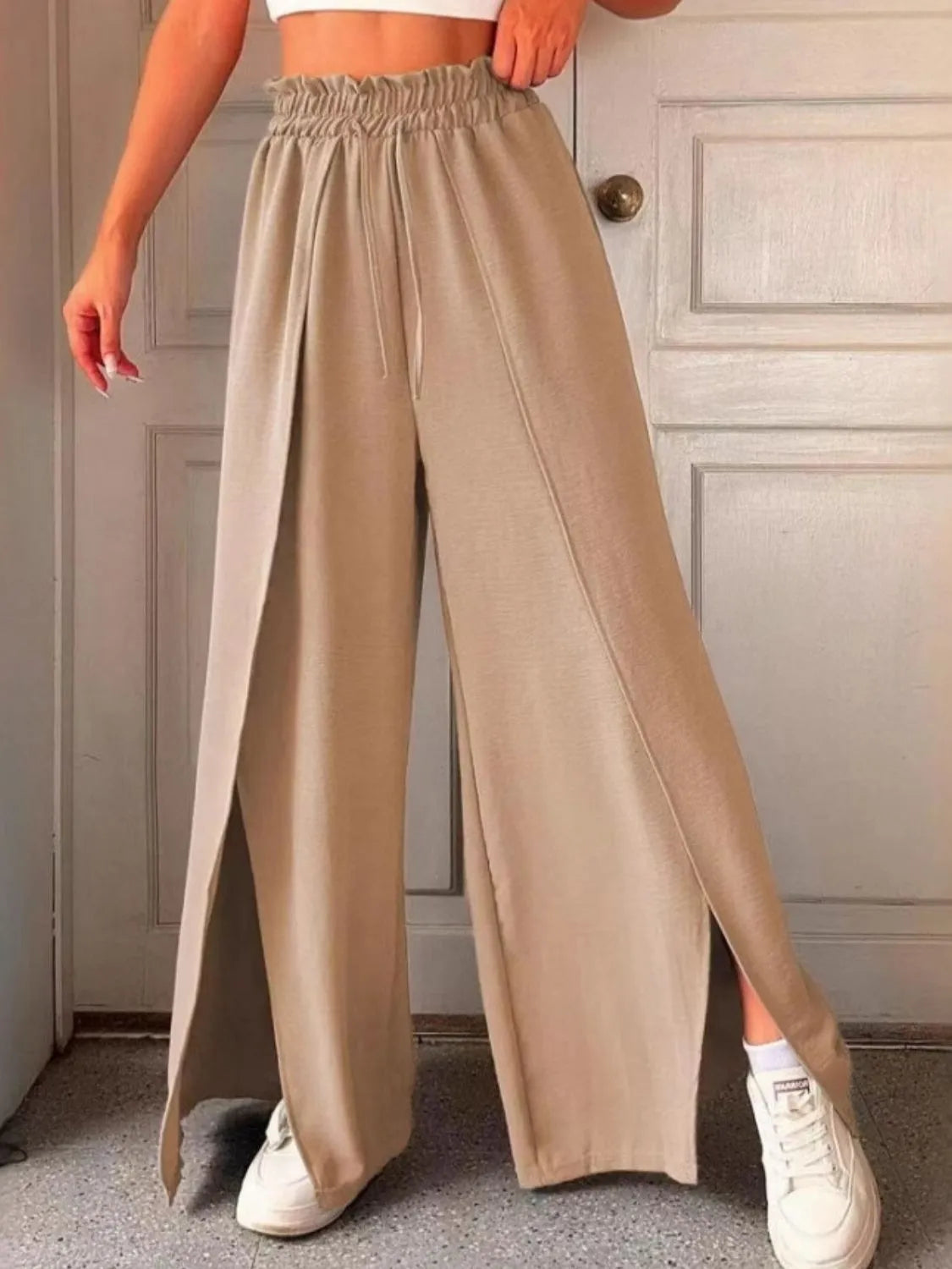 Slit Wide Leg Pants (7)