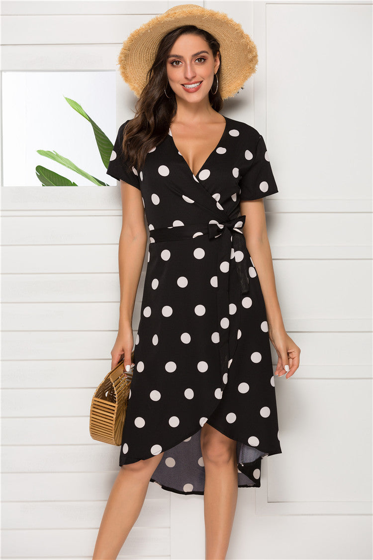 Short Sleep Polka Dot Dress variant CJNSSYLY03555-S|CJNSSYLY03555-L|CJNSSYLY03555-XL|CJNSSYLY03555-M