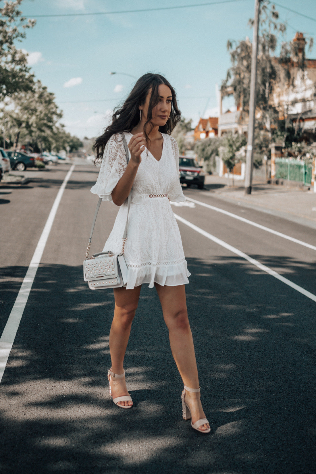 V-neck Lace Dress photo 1