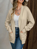 Open Front Long Sleeve Sweater Cardigan (4)