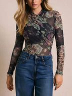 Mesh Long Sleeve Bodysuit (2)