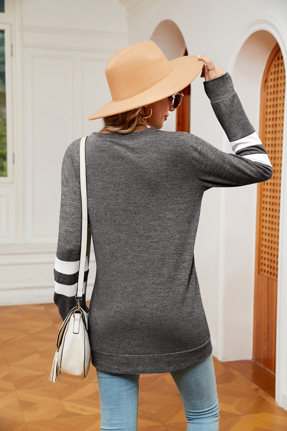 Round Neck Long Sleeve Top (21)