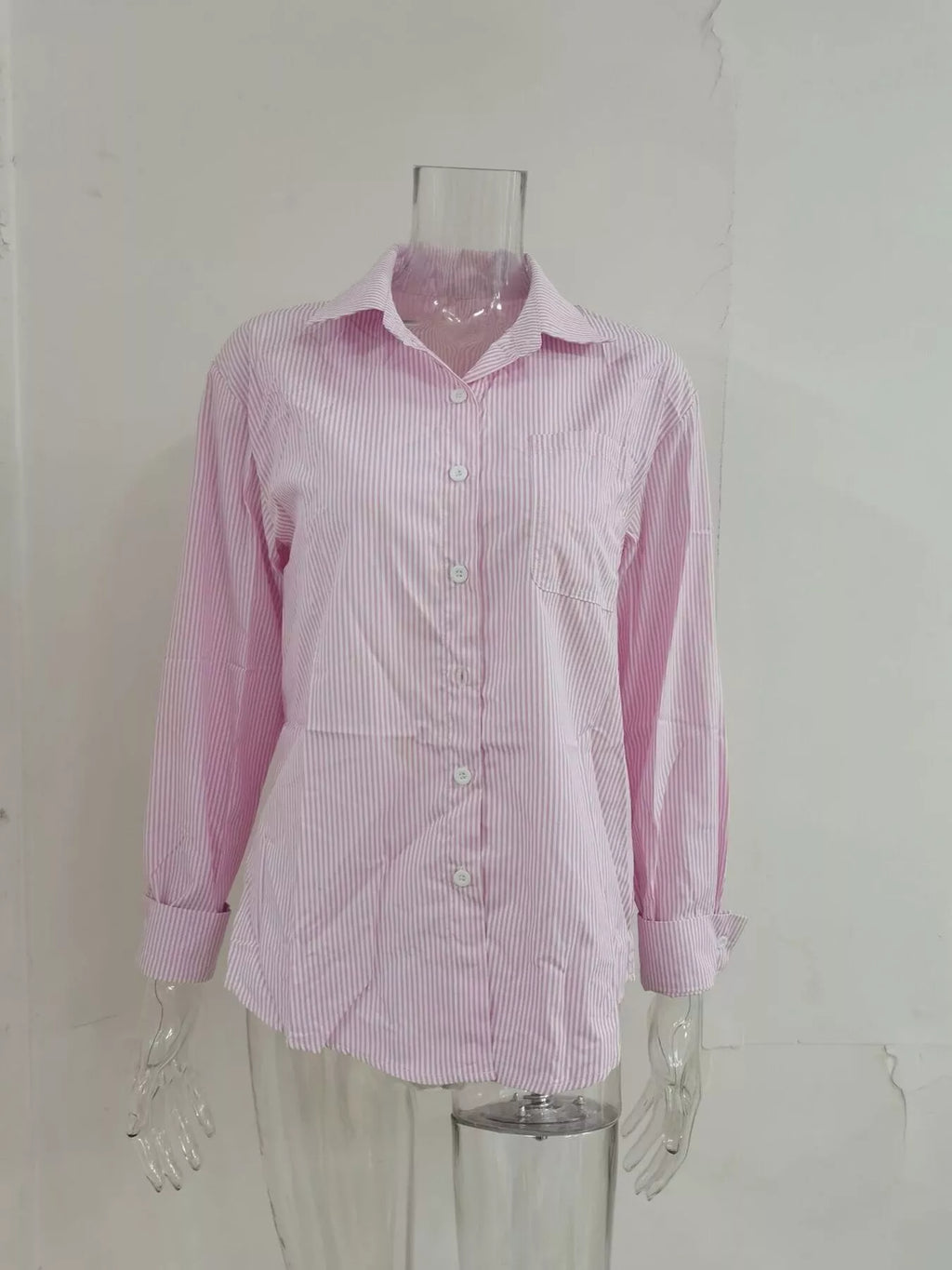 Striped Button-down Relaxed Fit Shirt (8)