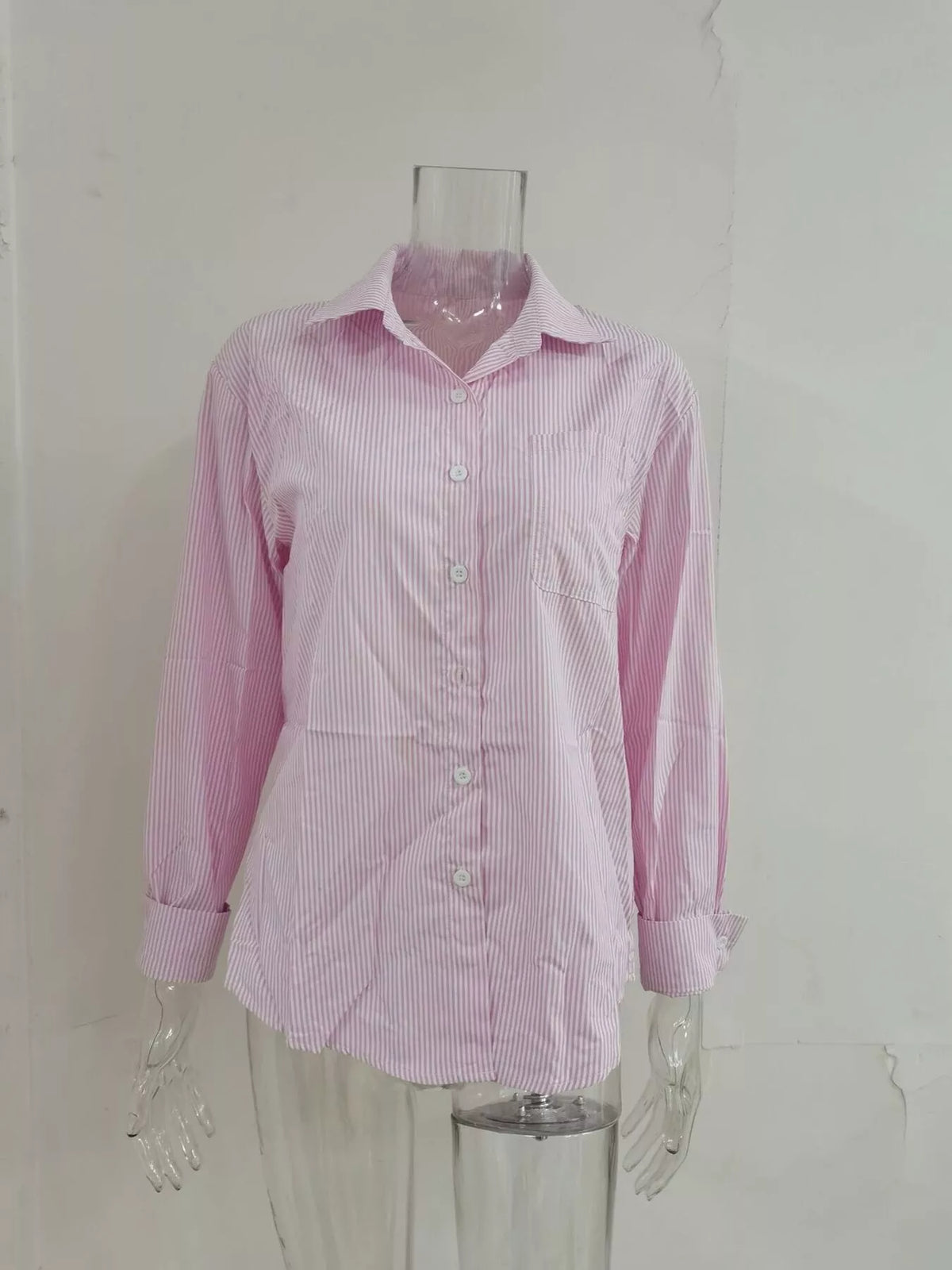 Striped Button-down Relaxed Fit Shirt (8)