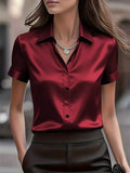 Satin Short-sleeve Shirt (4)