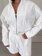 Lightweight Hooded Jacket Shorts Set (4)