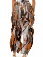 Printed Cargo Pants Drawstring Waist (6)