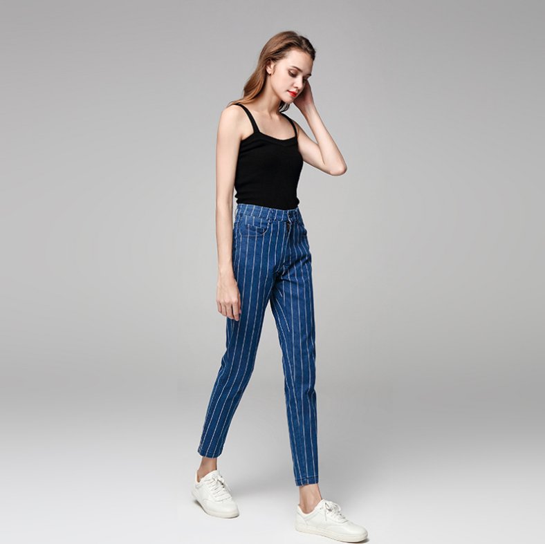 Stretch Striped Jeans photo 5
