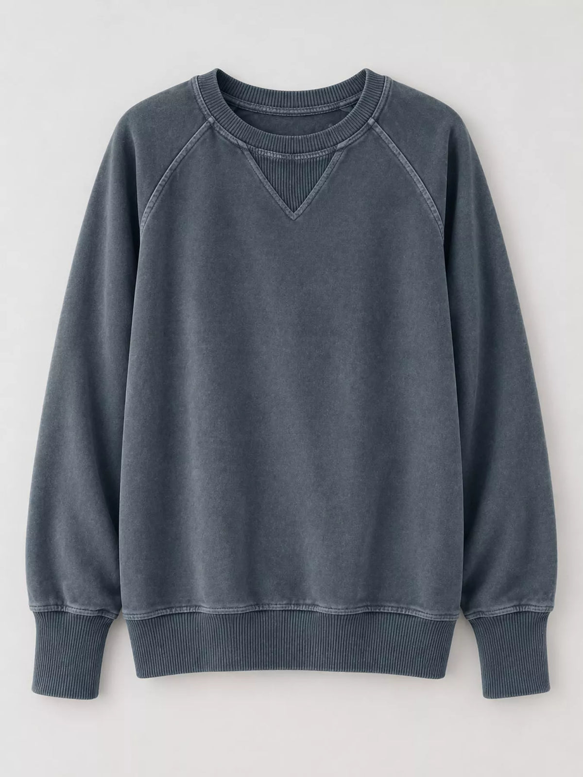 Crew Neck Raglan Sleeve Sweatshirt (32)
