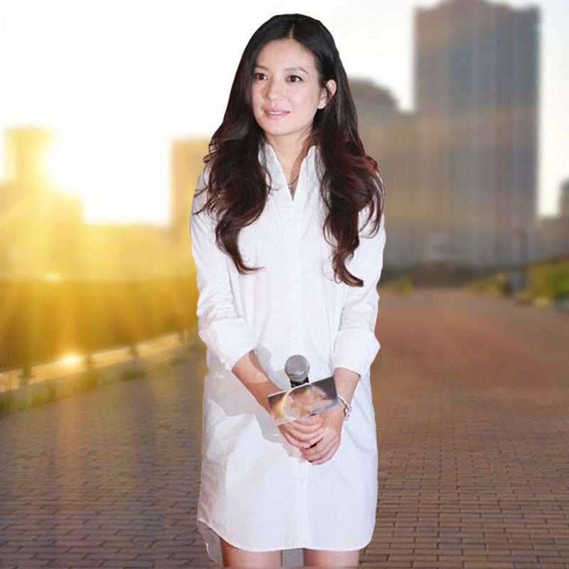 Oversized Shirt Loose Mid-length photo 1