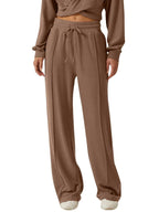 Twist-front Long Sleeve Top Pants Set (3)