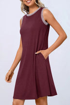 Round Neck Sleeveless Mini Tank Dress (22)