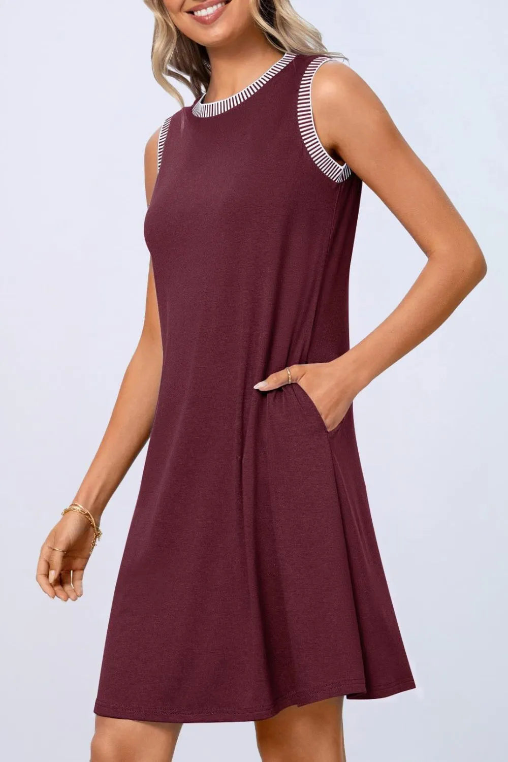 Round Neck Sleeveless Mini Tank Dress (22)